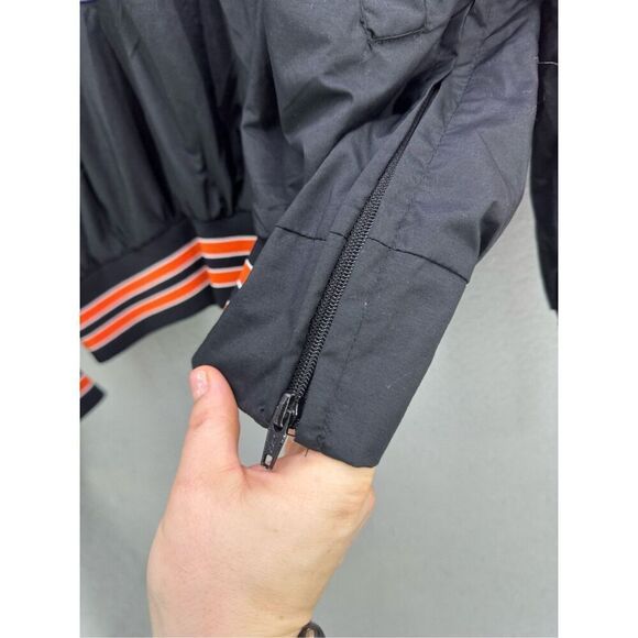Vintage Rocky Mountain Flame Baseball Windbreaker Sports Jacket Size Medium Stun - Picture 7 of 12